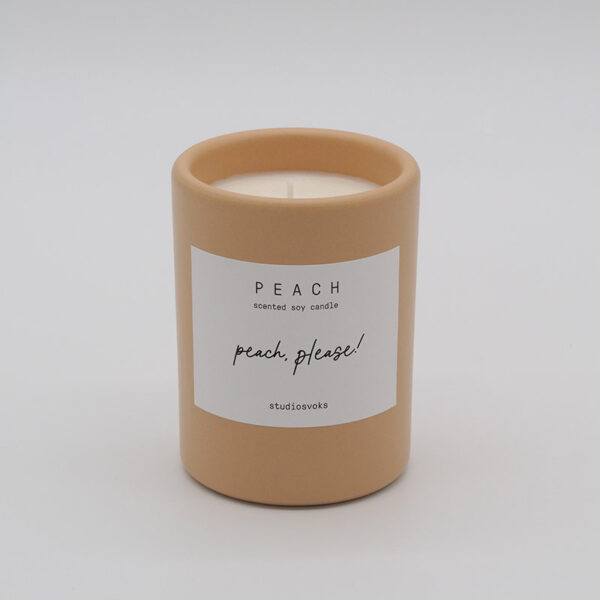 studiosvoks - PEACH scented candle